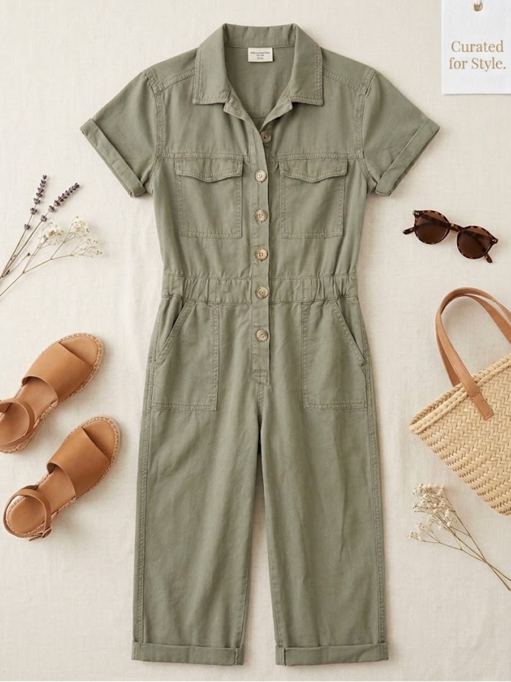 Abercrombie kids Jumpsuit in Olive
